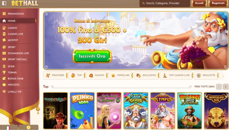 BetHall Homepage